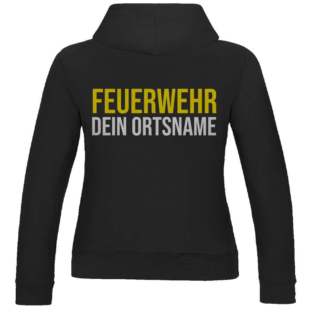 Damen Hoodie - Feuerwehr Schriftzug (Personalisierbar)