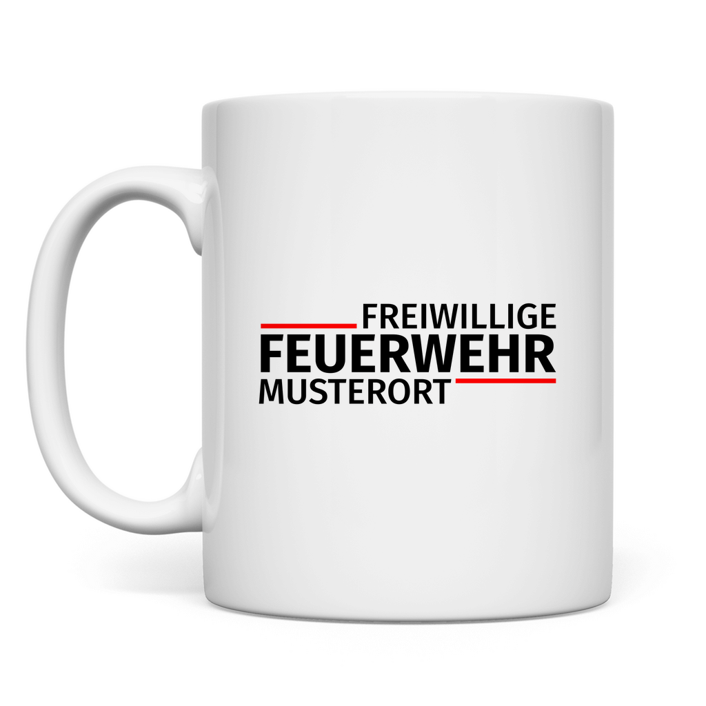 Tasse - Modern Freiwillige Feuerwehr [Personalisierbar]