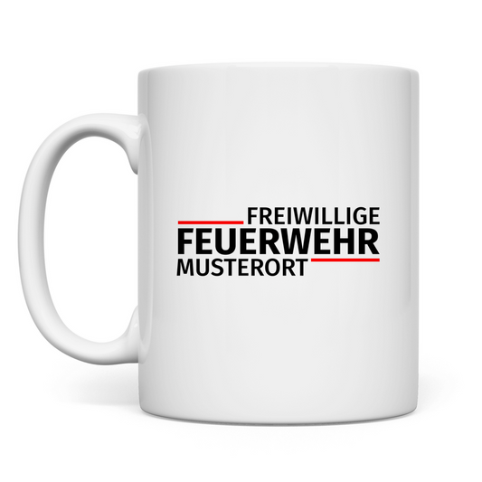 Tasse - Modern Freiwillige Feuerwehr [Personalisierbar]