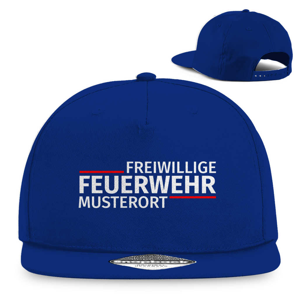 Snapback Rapper Cap - Modern Freiwillige Feuerwehr [Personalisierbar]