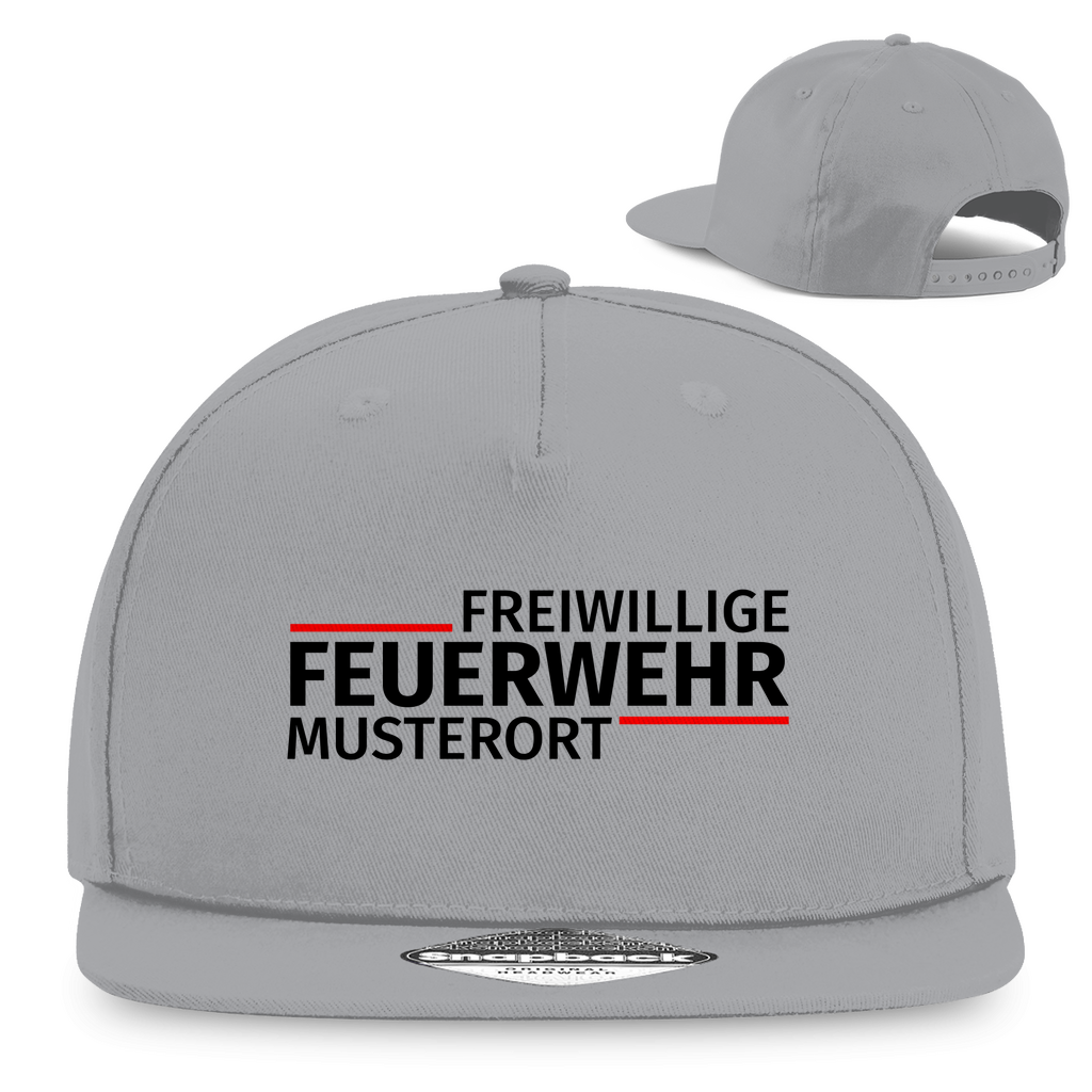 Snapback Rapper Cap - Modern Freiwillige Feuerwehr [Personalisierbar]