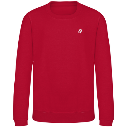Kinder Sweatshirt - Flamme Freiwillige Feuerwehr Rot [Personalisierbar]