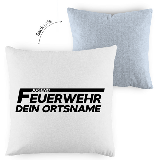 Kopfkissen zweifarbig - Jugendfeuerwehr [Personalisierbar]