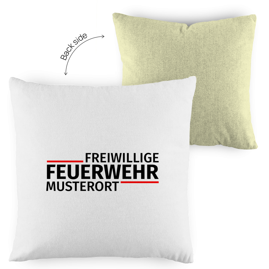 Kopfkissen zweifarbig - Modern Freiwillige Feuerwehr [Personalisierbar]