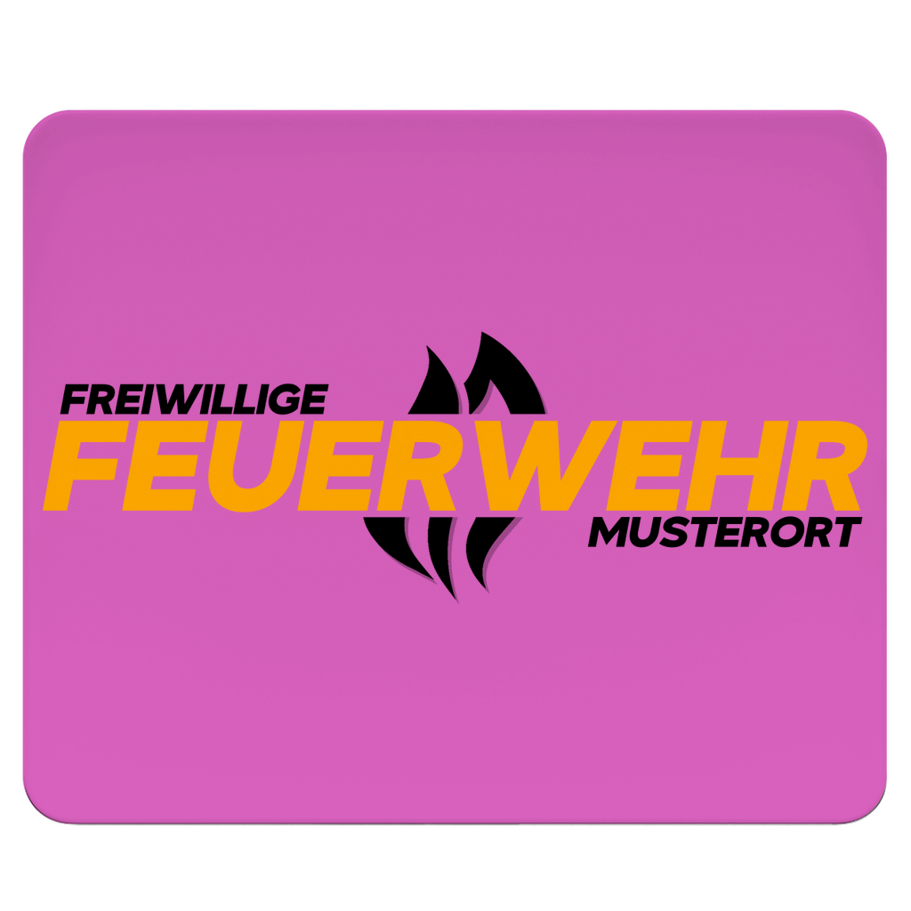 Mousepad - Flamme Freiwillige Feuerwehr Gelb [Personalisierbar]