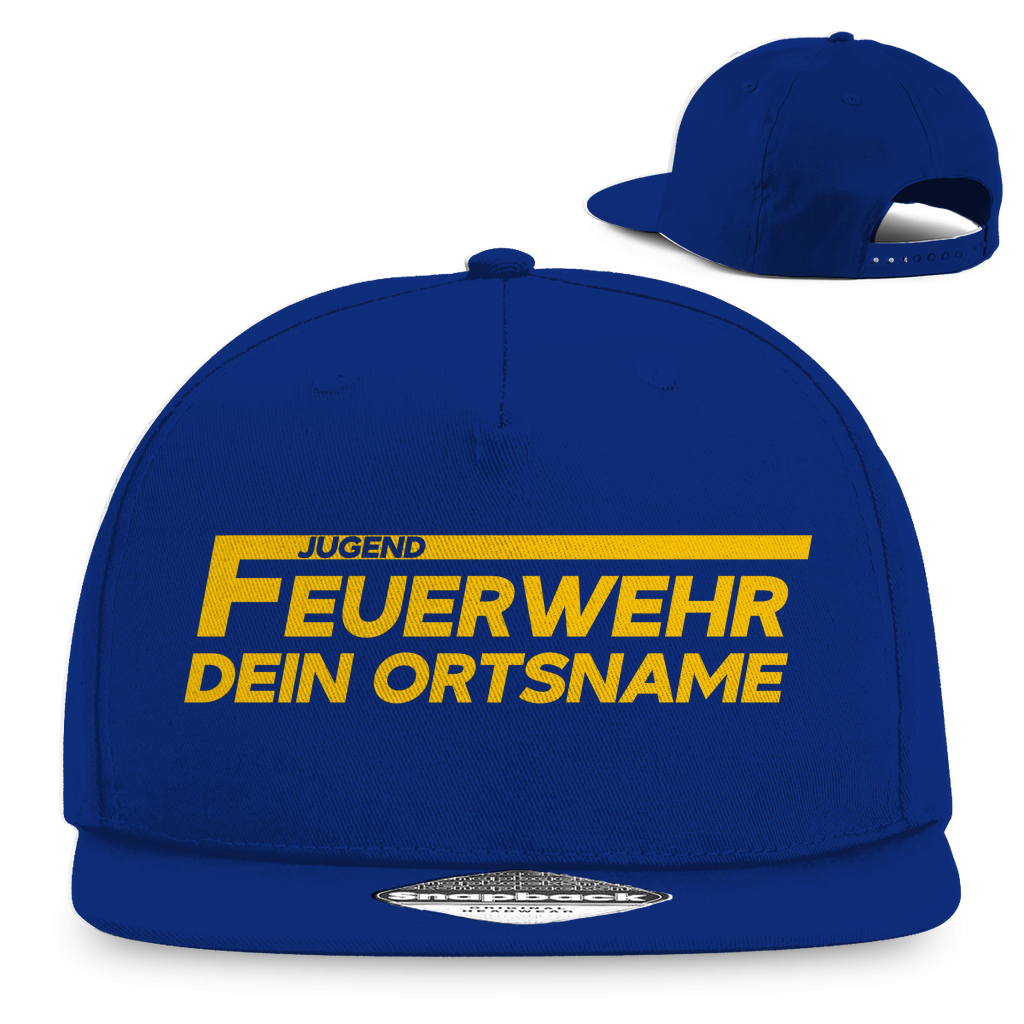 Snapback Rapper Cap - Jugendfeuerwehr Gelb [Personalisierbar]