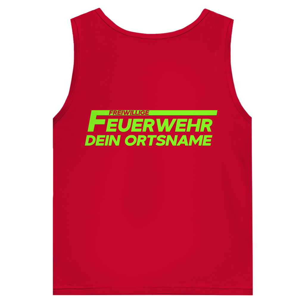 Herren Tank Top - Freiwillige Feuerwehr Grün [Personalisierbar]