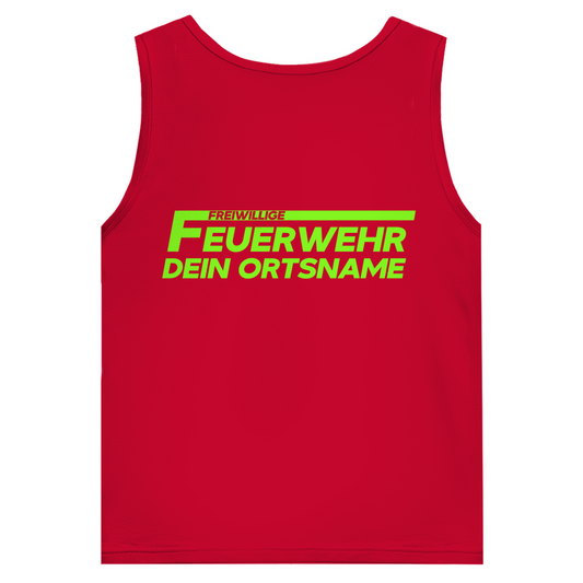 Herren Tank Top - Freiwillige Feuerwehr Grün [Personalisierbar]