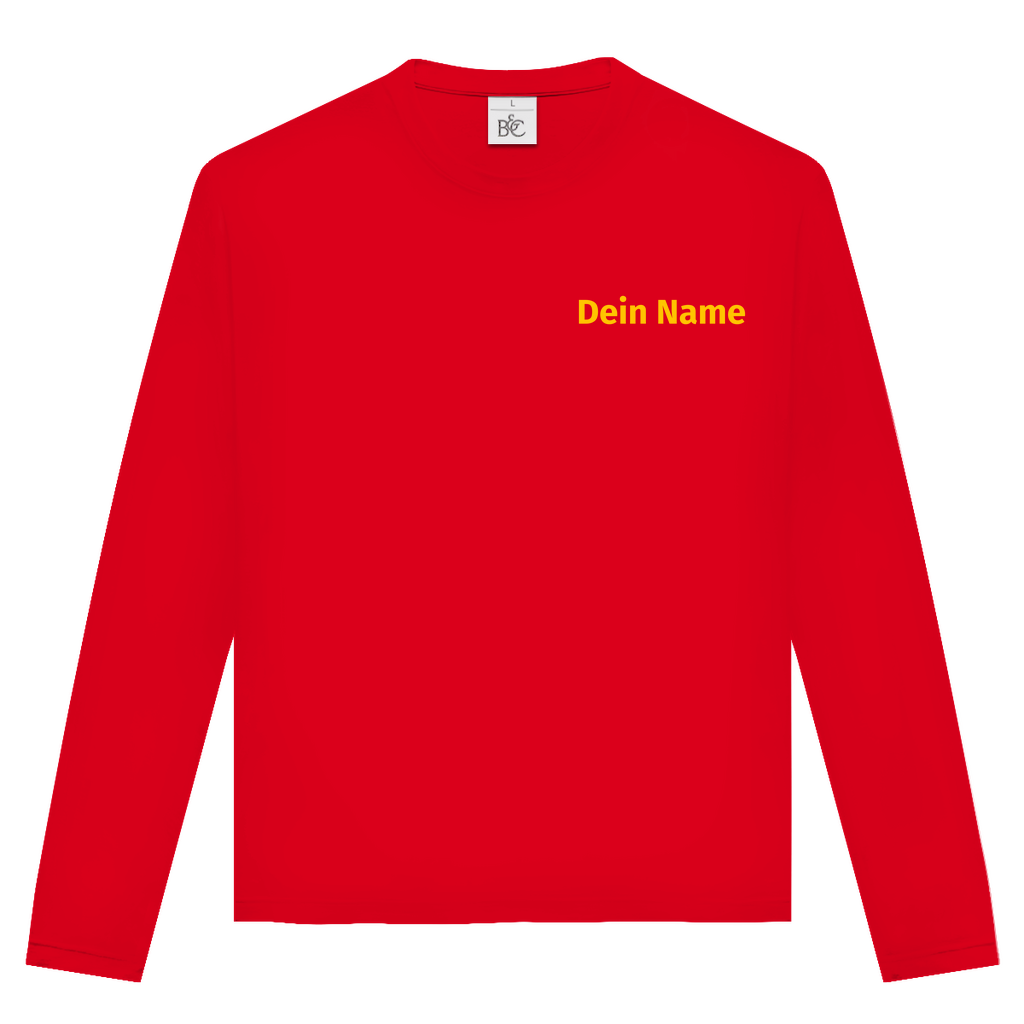Unisex Langarmshirt - Freiwillige Feuerwehr Gelb [Personalisierbar]