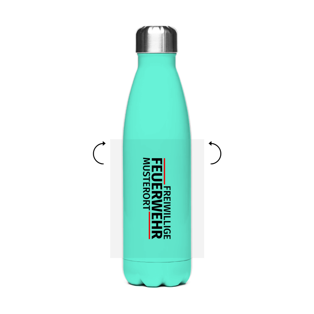 Edelstahl-Thermoflasche - Modern Freiwillige Feuerwehr [Personalisierbar]