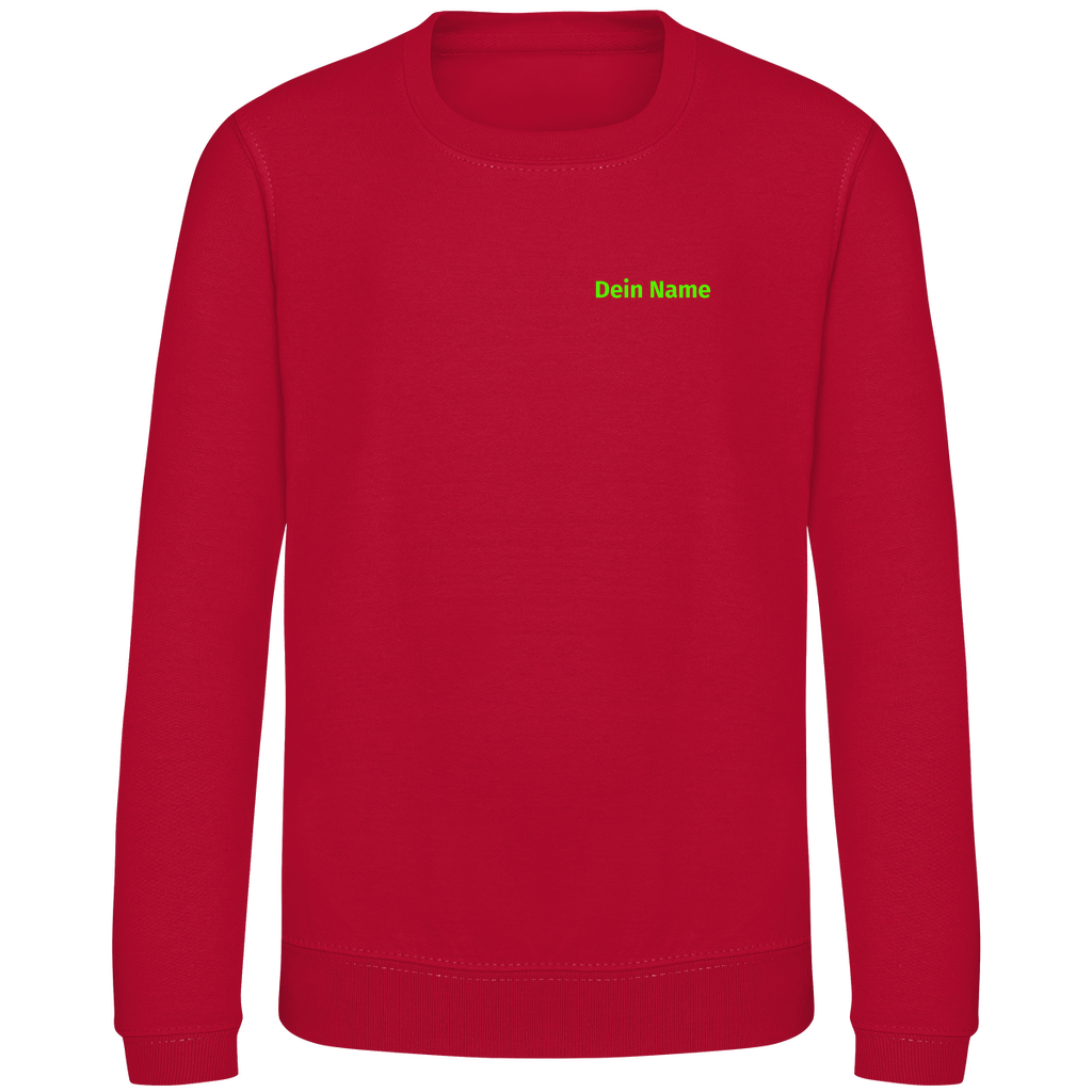 Kinder Sweatshirt - Jugendfeuerwehr Grün [Personalisierbar]
