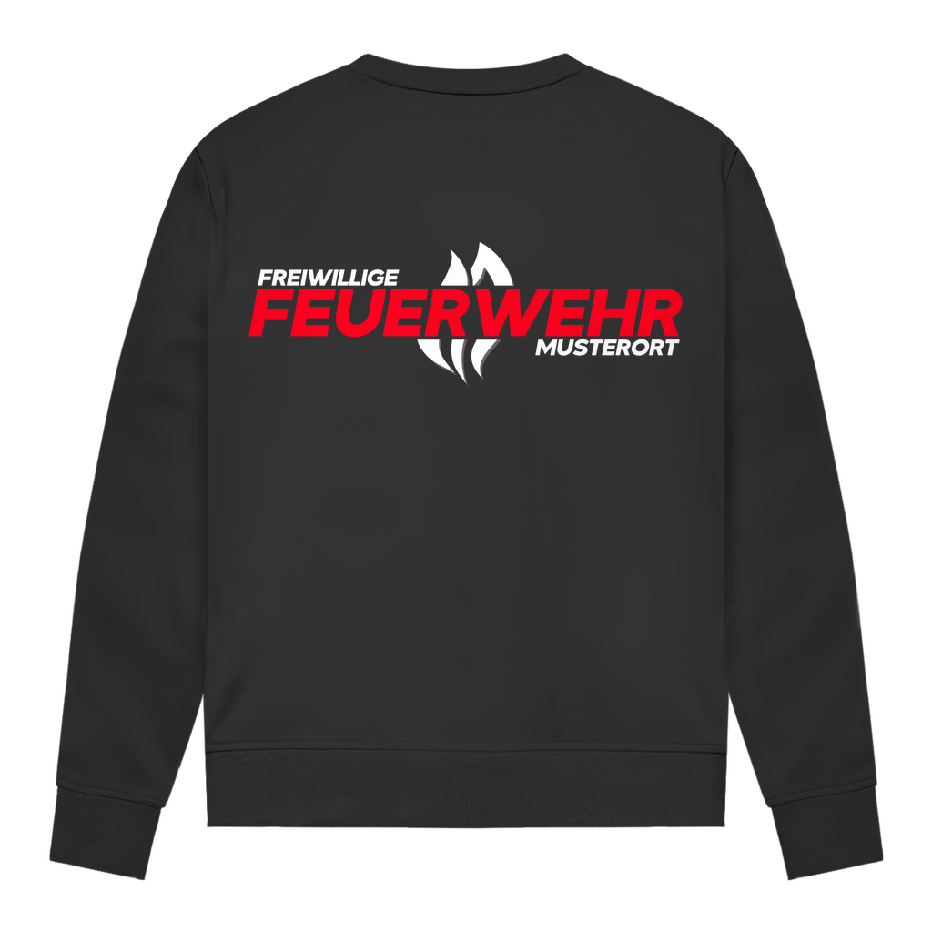 Damen Sweatshirt - Flamme Freiwillige Feuerwehr Rot [Personalisierbar]
