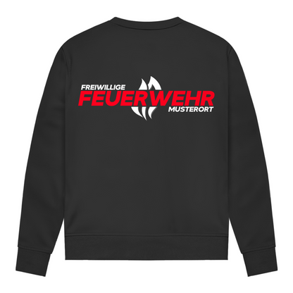Damen Sweatshirt - Flamme Freiwillige Feuerwehr Rot [Personalisierbar]
