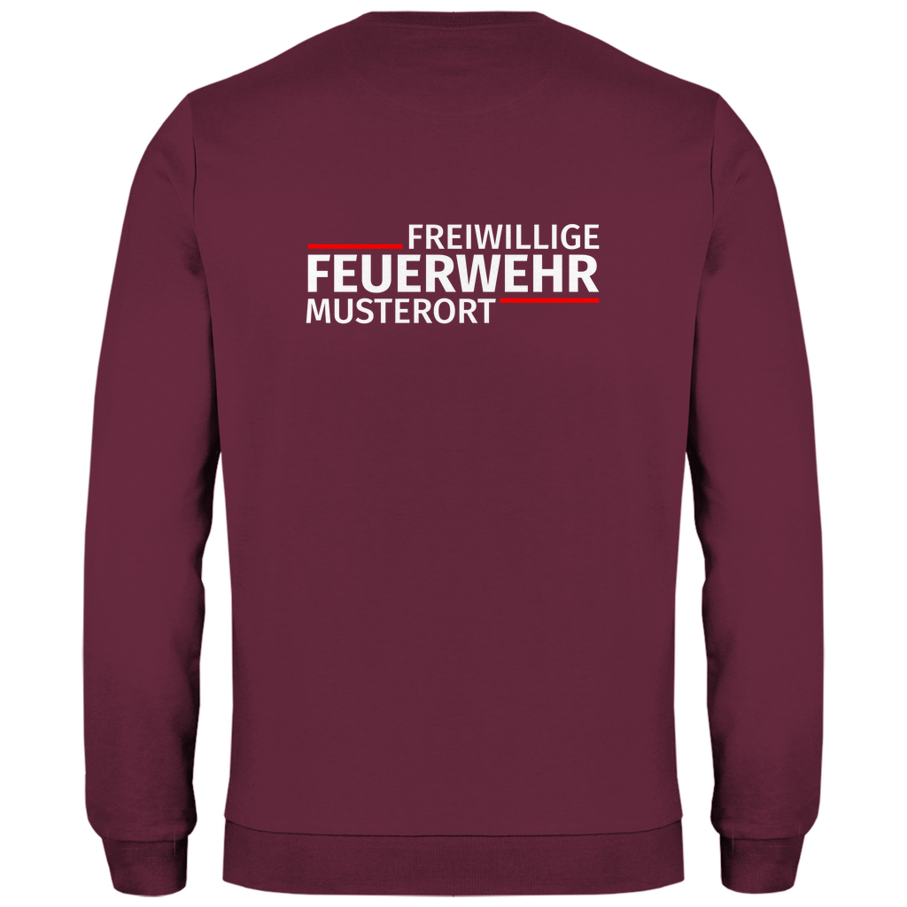Herren Sweatshirt - Modern Freiwillige Feuerwehr [Personalisierbar]