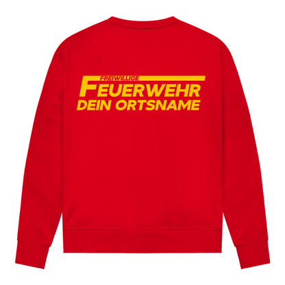 Damen Sweatshirt - Freiwillige Feuerwehr Gelb [Personalisierbar]