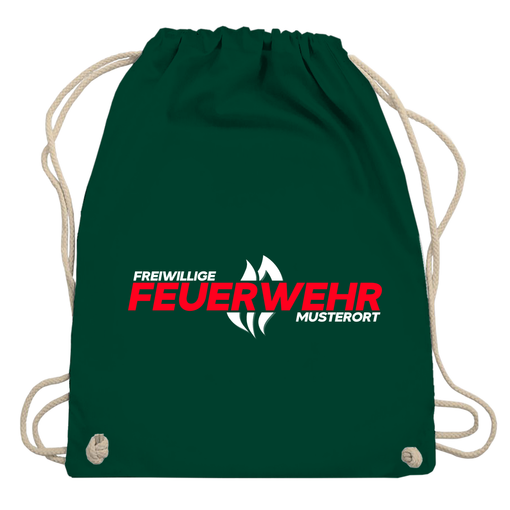 Turnbeutel - Flamme Freiwillige Feuerwehr Rot [Personalisierbar]