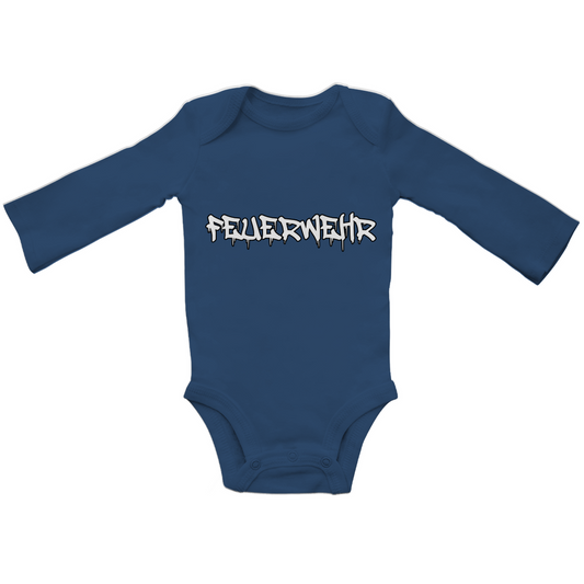 Baby Bio Bodysuite Langarm - Feuerwehr Marker