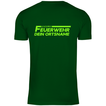Herren T-Shirt - Freiwillige Feuerwehr Grün (Personalisierbar)