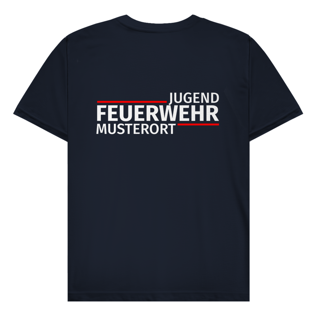 Herren T-Shirt - Modern Jugendfeuerwehr [Personalisierbar]