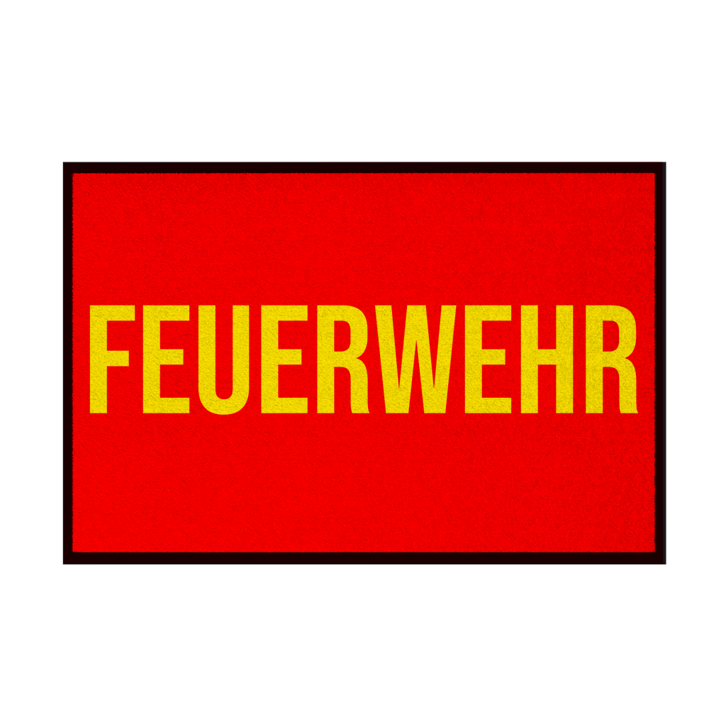 Fußmatte mit Gummirand - Feuerwehr