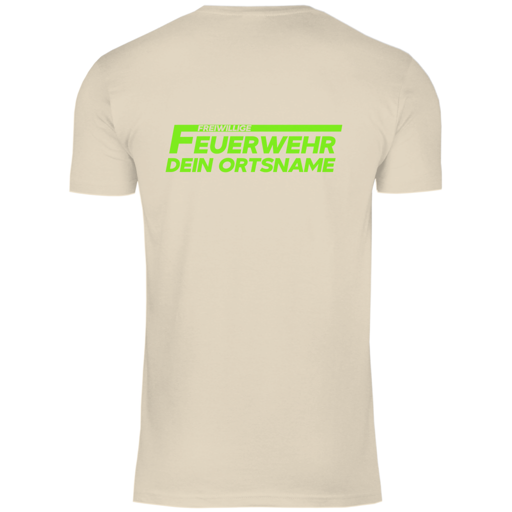 Herren T-Shirt - Freiwillige Feuerwehr Grün (Personalisierbar)