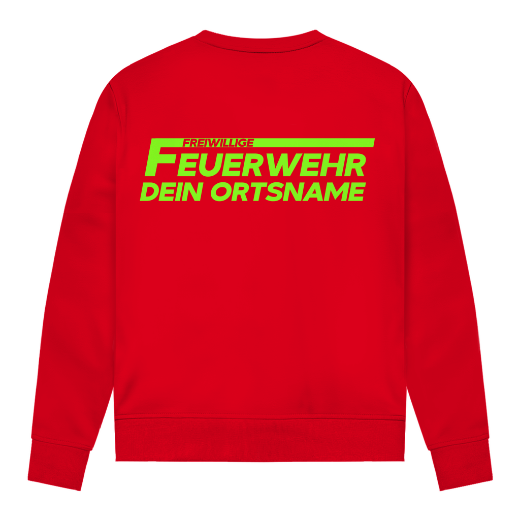 Damen Sweatshirt - Freiwillige Feuerwehr Grün [Personalisierbar]