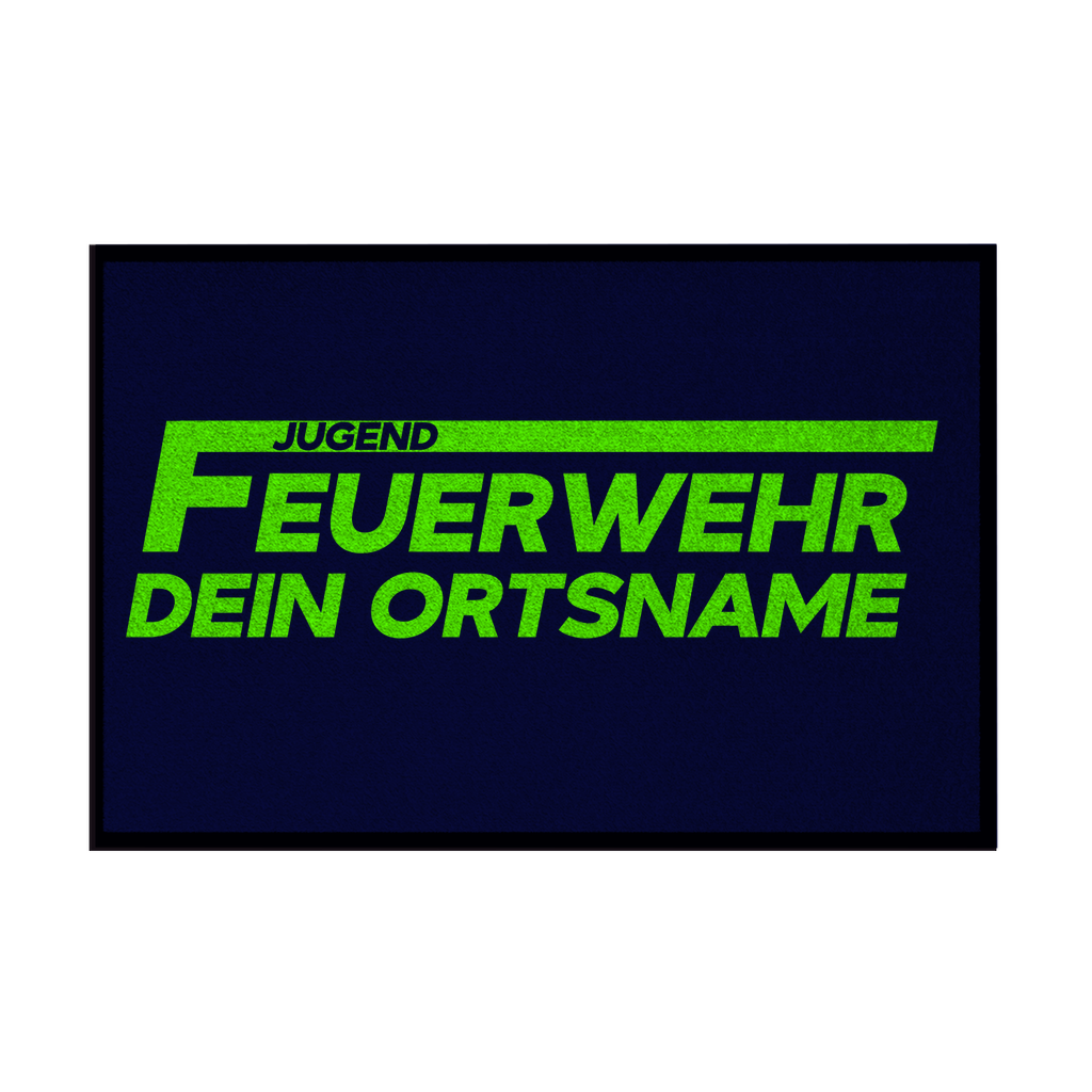 Fußmatte - Jugendfeuerwehr Grün [Personalisierbar]