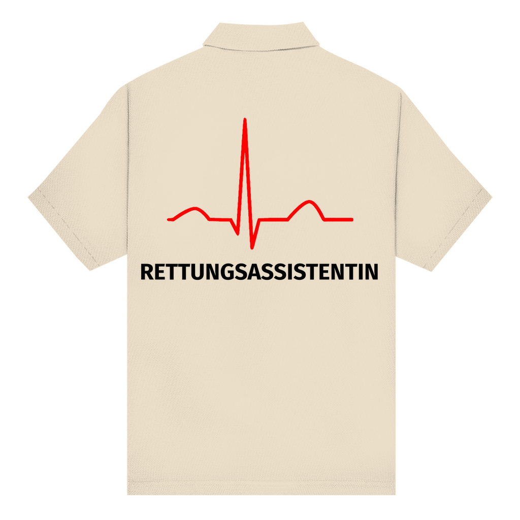 Unisex Poloshirt - EKG Rettungsassistentin