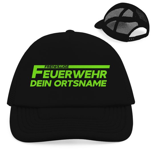 Retro Trucker Cap - Freiwillige Feuerwehr Grün [Personalisierbar]