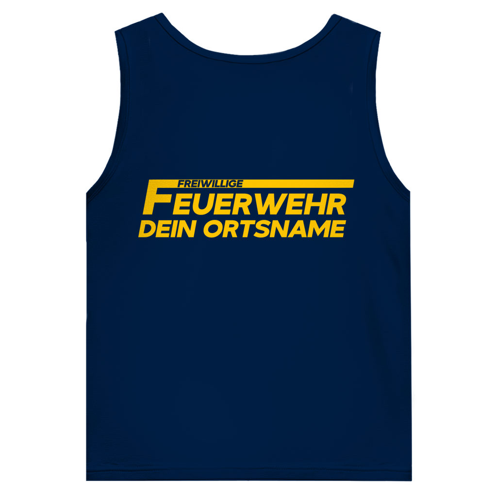 Herren Tank Top - Freiwillige Feuerwehr Gelb [Personalisierbar]