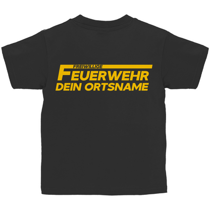 Kinder T-Shirt - Freiwillige Feuerwehr Gelb [Personalisierbar]
