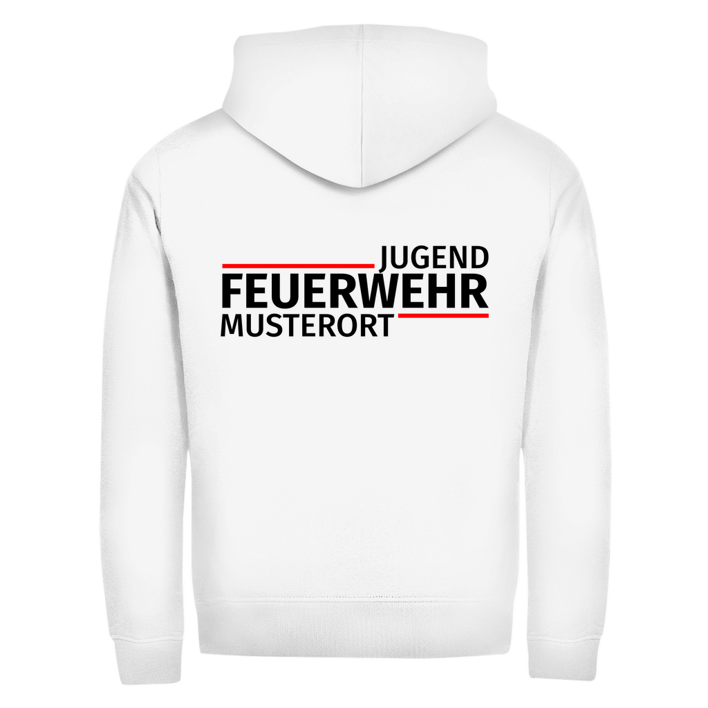 Unisex Zipper Hoodie - Modern Jugendfeuerwehr [Personalisierbar]