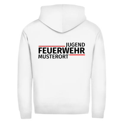 Unisex Zipper Hoodie - Modern Jugendfeuerwehr [Personalisierbar]