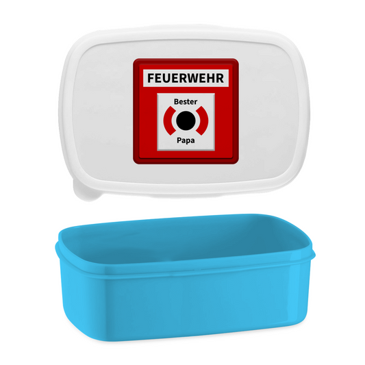 Lunchbox mit Aufteilung - Brandmelder Bester Papa