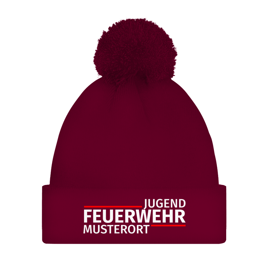 Bommelmütze - Modern Jugendfeuerwehr [Personalisierbar]