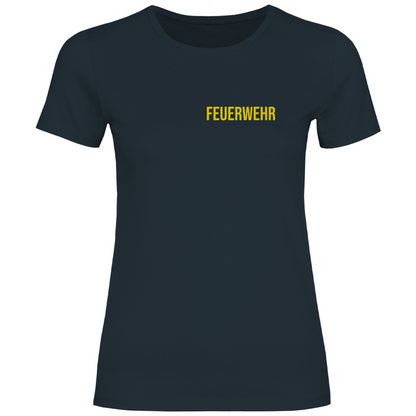 Damen T-Shirt - Feuerwehr Schriftzug (Personalisierbar)