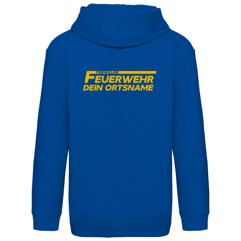 Kinder Hoodie - Freiwillige Feuerwehr Gelb [Personalisierbar]