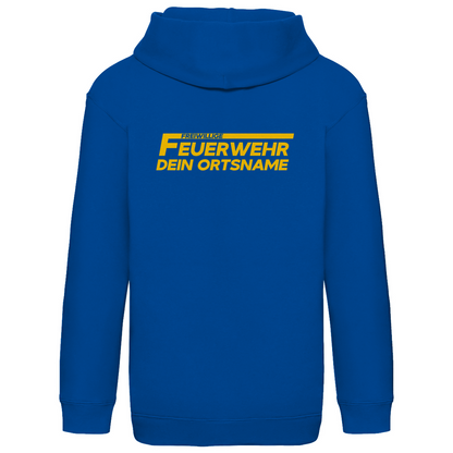 Kinder Hoodie - Freiwillige Feuerwehr Gelb [Personalisierbar]