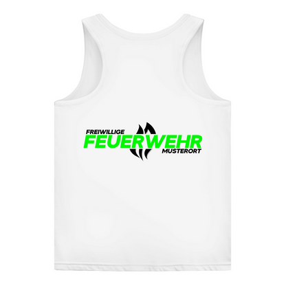 Damen Tank Top - Flamme Freiwillige Feuerwehr Grün [Personalisierbar]