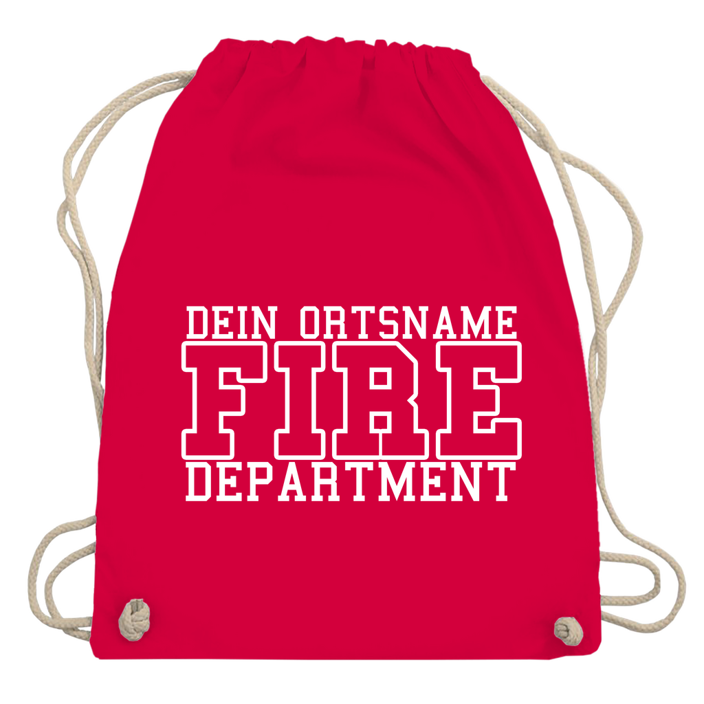 Turnbeutel - Fire Department (Personalisierbar)