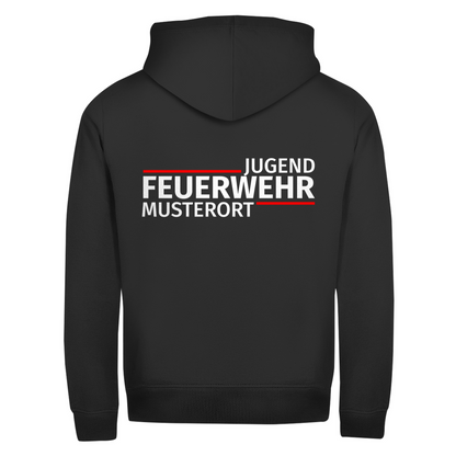 Unisex Zipper Hoodie - Modern Jugendfeuerwehr [Personalisierbar]