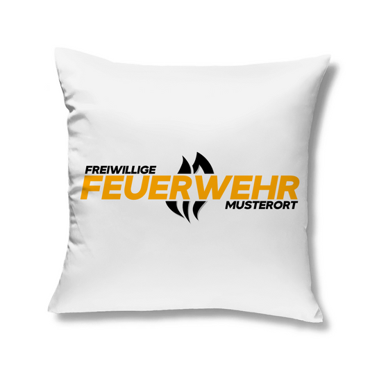 Kopfkissen - Flamme Freiwillige Feuerwehr Gelb [Personalisierbar]