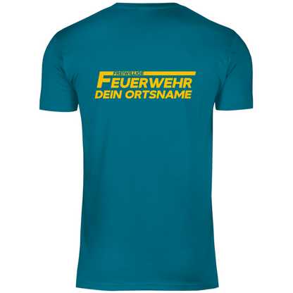 Herren T-Shirt - Freiwillige Feuerwehr Gelb (Personalisierbar)