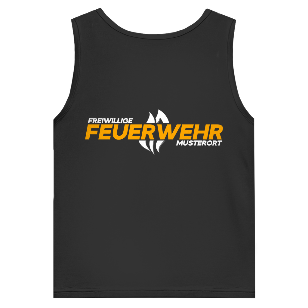 Herren Tank Top - Flamme Freiwillige Feuerwehr Gelb [Personalisierbar]