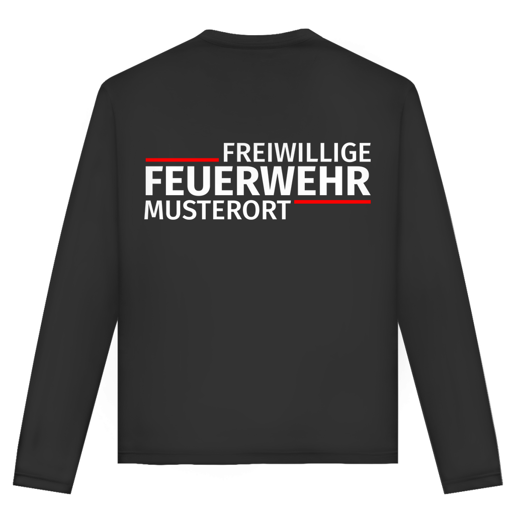 Unisex Langarmshirt - Modern Freiwillige Feuerwehr [Personalisierbar]
