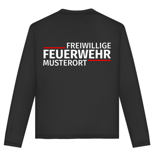 Unisex Langarmshirt - Modern Freiwillige Feuerwehr [Personalisierbar]