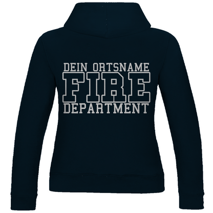 Damen Hoodie - Fire Department (Personalisierbar)