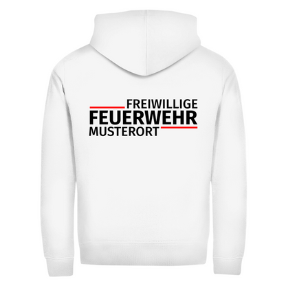 Unisex Zipper Hoodie - Modern Freiwillige Feuerwehr [Personalisierbar]