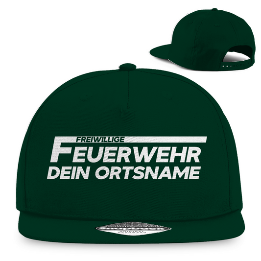 Snapback Rapper Cap - Freiwillige Feuerwehr [Personalisierbar]