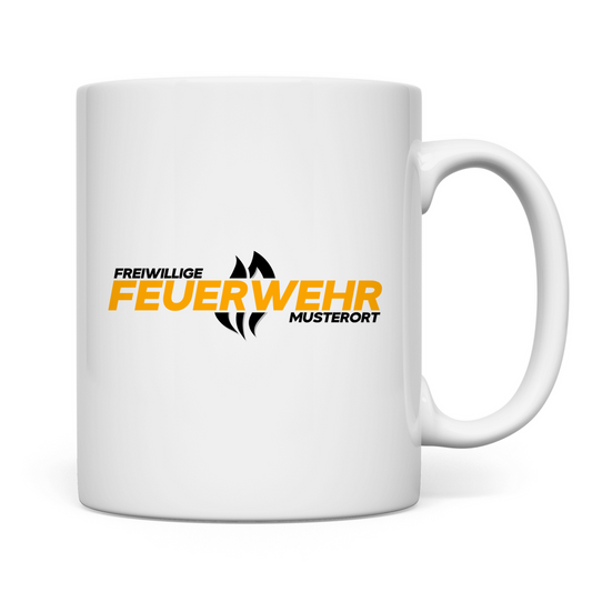 Tasse - Flamme Freiwillige Feuerwehr Gelb [Personalisierbar]